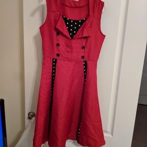 Retro Red Dress